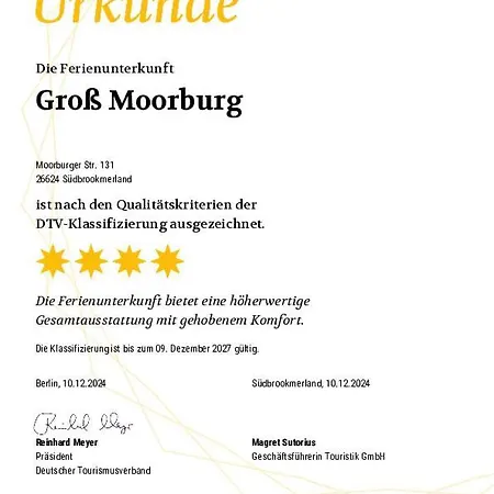 Ferienhaus Groß Moorburg Südbrookmerland